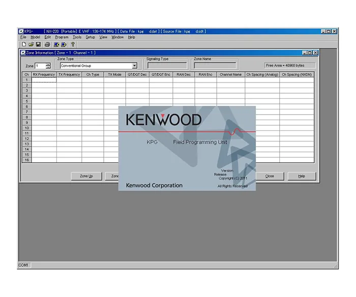 Программное обеспечение Kenwood KPG-102DM