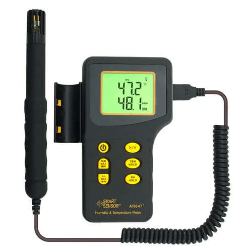 Цифровой влагомер c термометром Smart Sensor AS847