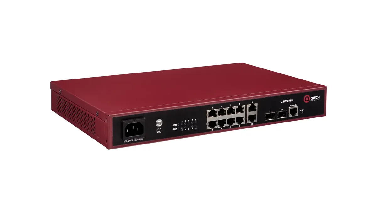 Управляемый коммутатор QTECH QSW-3750-10T-AC-R