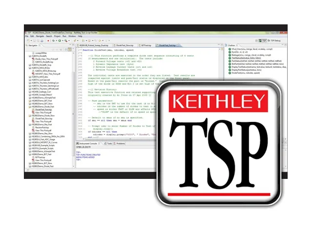 Программное обеспечение Keithley Test Script Builder