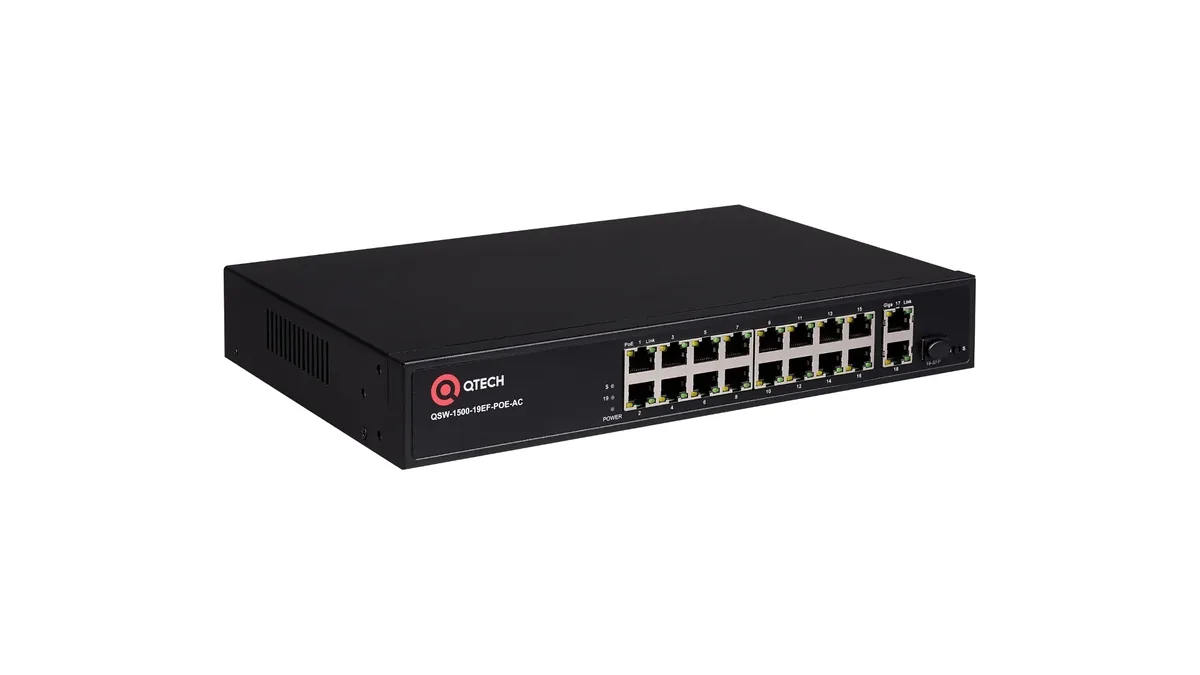 Неуправляемый коммутатор QTECH QSW-1500-19EF-POE-AC