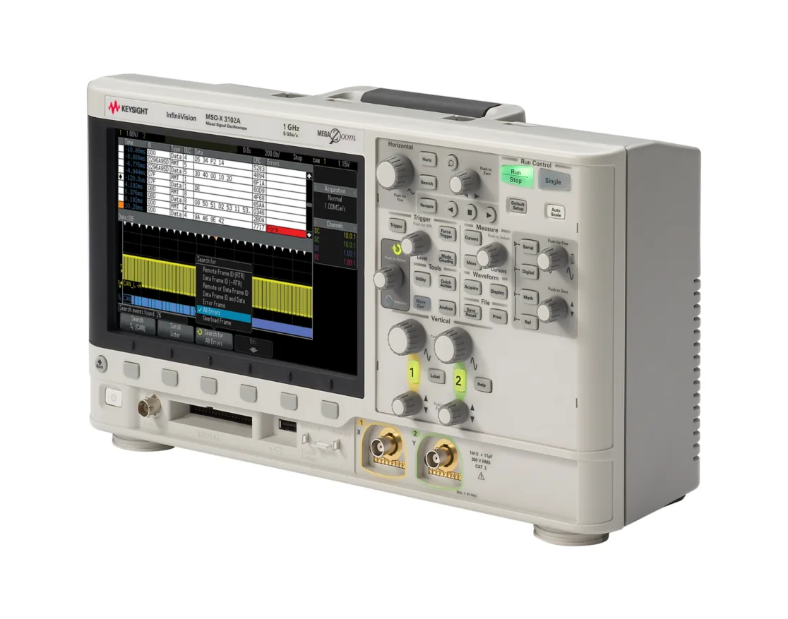 Осциллограф Keysight MSOX3102A, 1 ГГц, 2 аналоговых и 16 цифровых каналов
