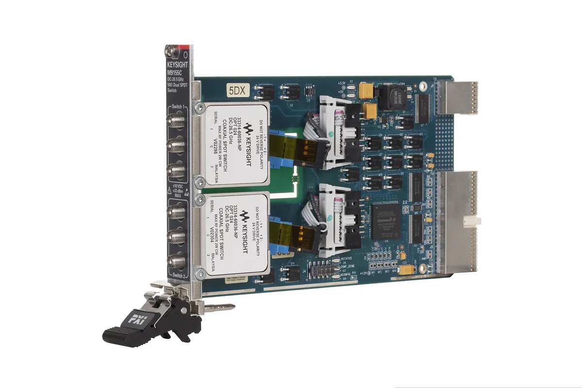 Гибридный двойной коаксиальный коммутатор SPDT Keysight M9155C