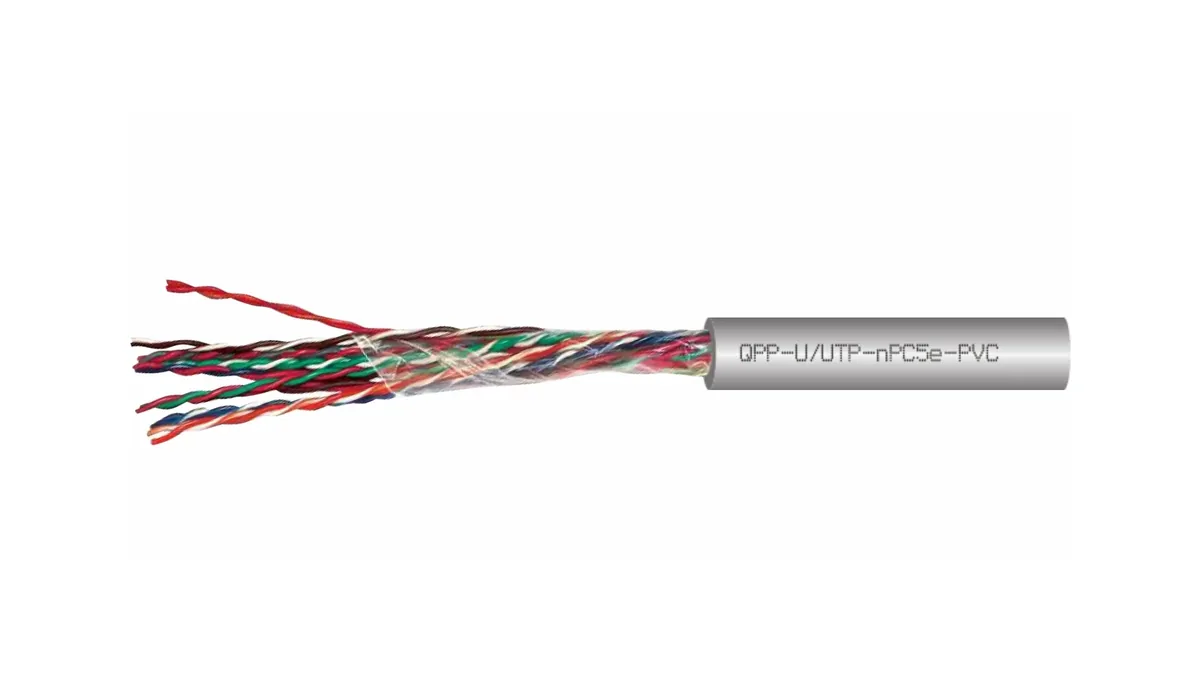 Кабель витая пара QTECH QPP-U/UTP-10PC5e-PVC-305